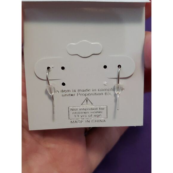 Blue Skull Long Dangle Earrings Halloween Bikercore Punkcore Rocker Goth Boho - Picture 5 of 5